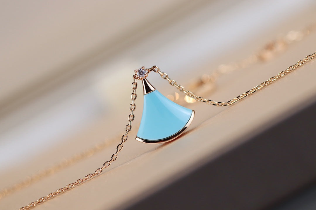 [Bloom]DREAM NECKLACE TURQUOISE PINK GOLD