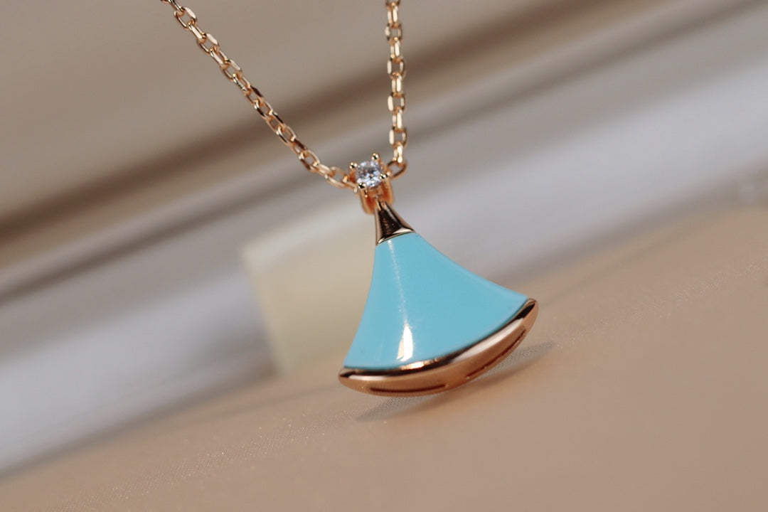 [Bloom]DREAM NECKLACE TURQUOISE PINK GOLD