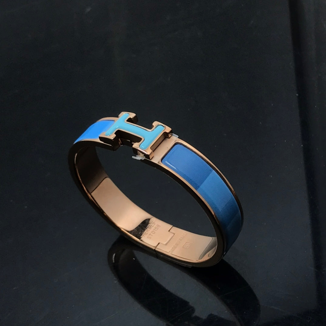 [Bloom]H BRACELET BLUE RAINBOW CERAMIC