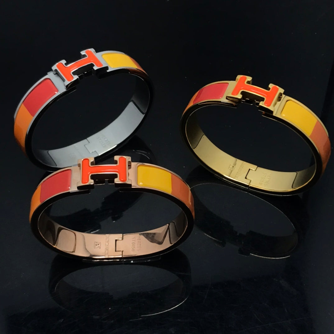 [Bloom]H BRACELET ORANGE RAINBOW CERAMIC