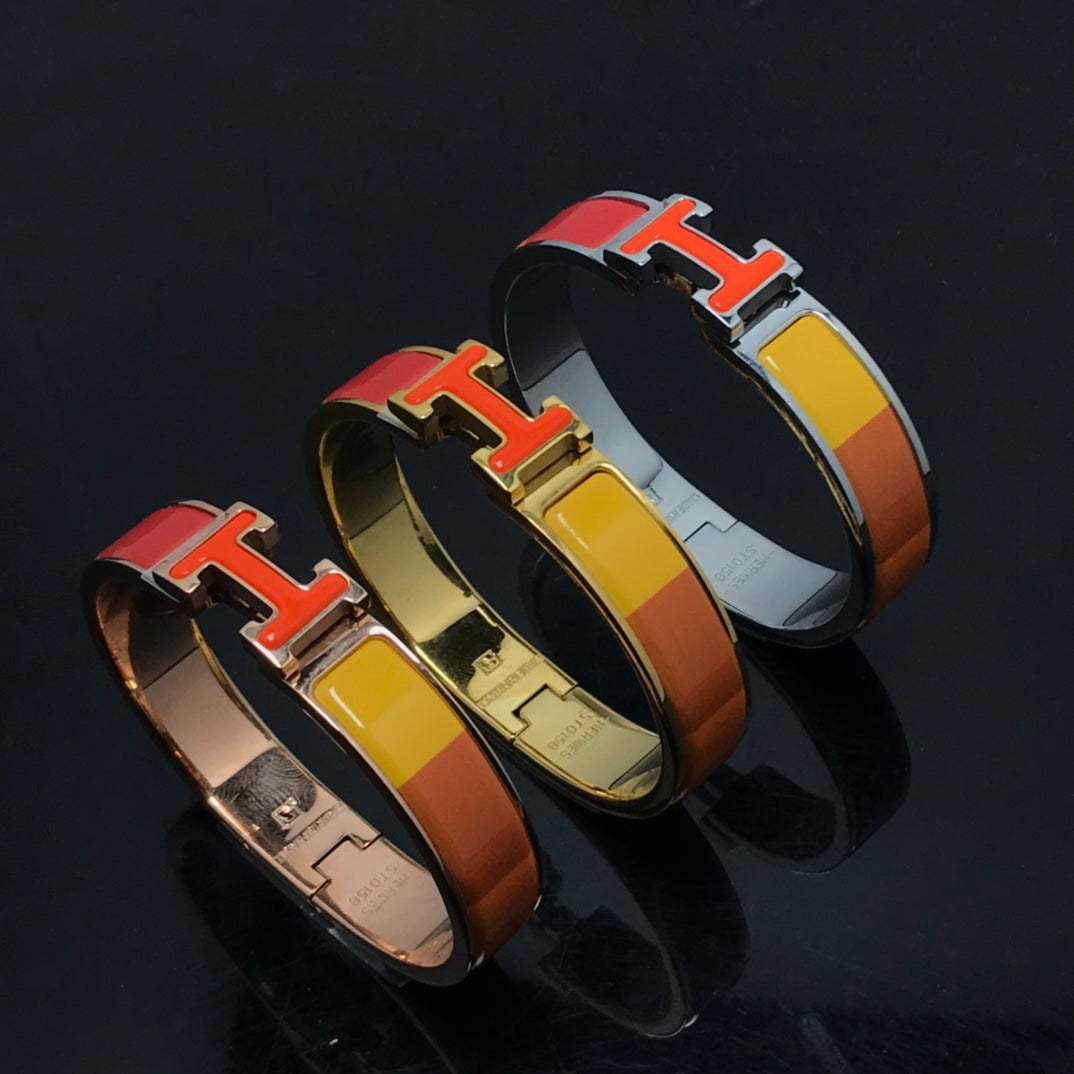 [Bloom]H BRACELET ORANGE RAINBOW CERAMIC