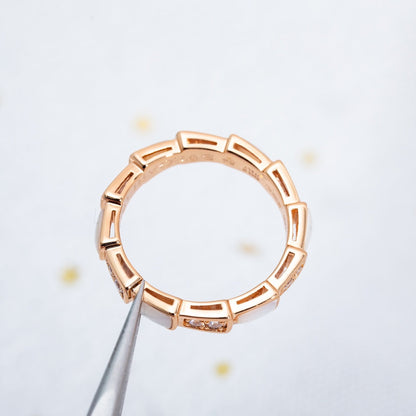 [Bloom]SERPENTI RING PINK GOLD DIAMOND MOP 3MM