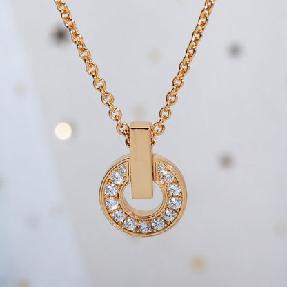 [Bloom]GARI NECKLACE PINK GOLD DIAMOND