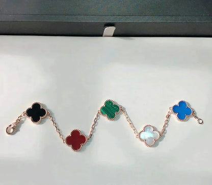 [Bloom]CLOVER 5 MOTIFS MULTICOLOR  BRACELET