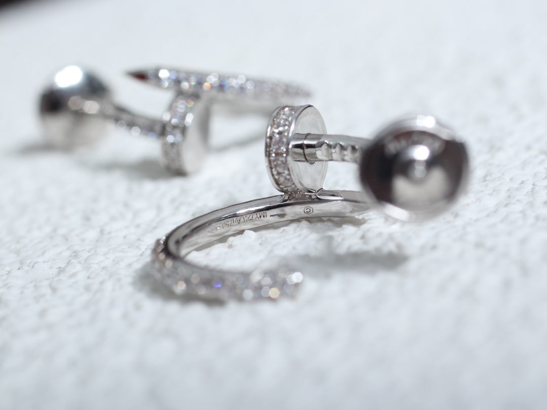 [Bloom]JUSTE EARRINGS 12.75MM SILVER DIAMOND