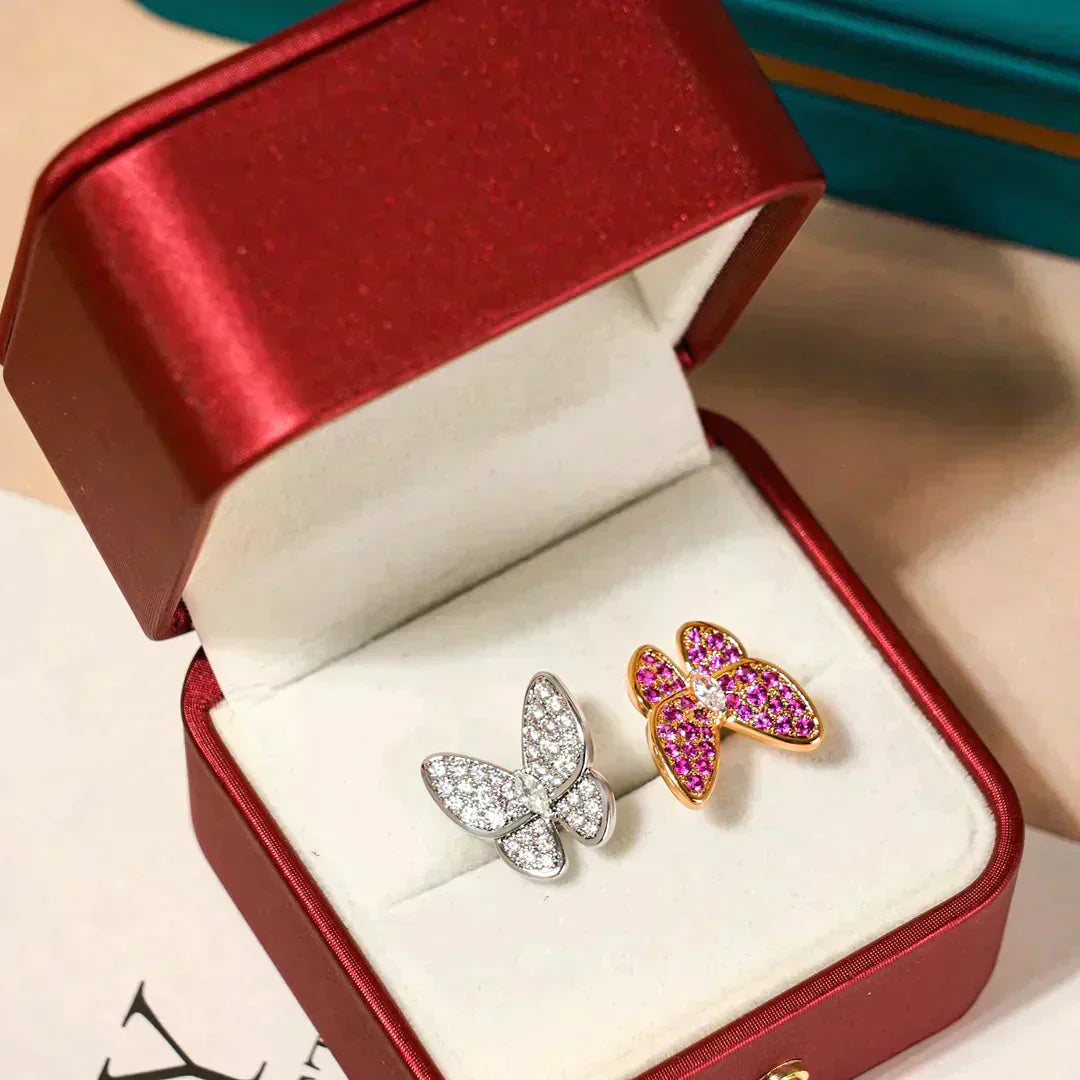 [Bloom]TWIN BUTTERFLY DIAMOND RING