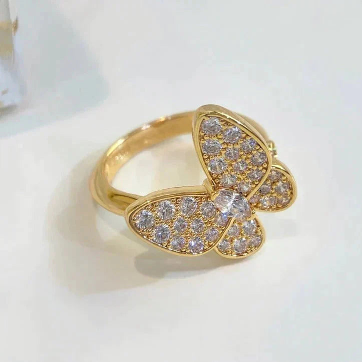 [Bloom]BUTTERFLY DIAMOND RING