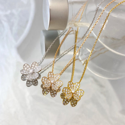 [Bloom]FLOWER DIAMOND NECKLACE