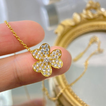 [Bloom]FLOWER DIAMOND NECKLACE