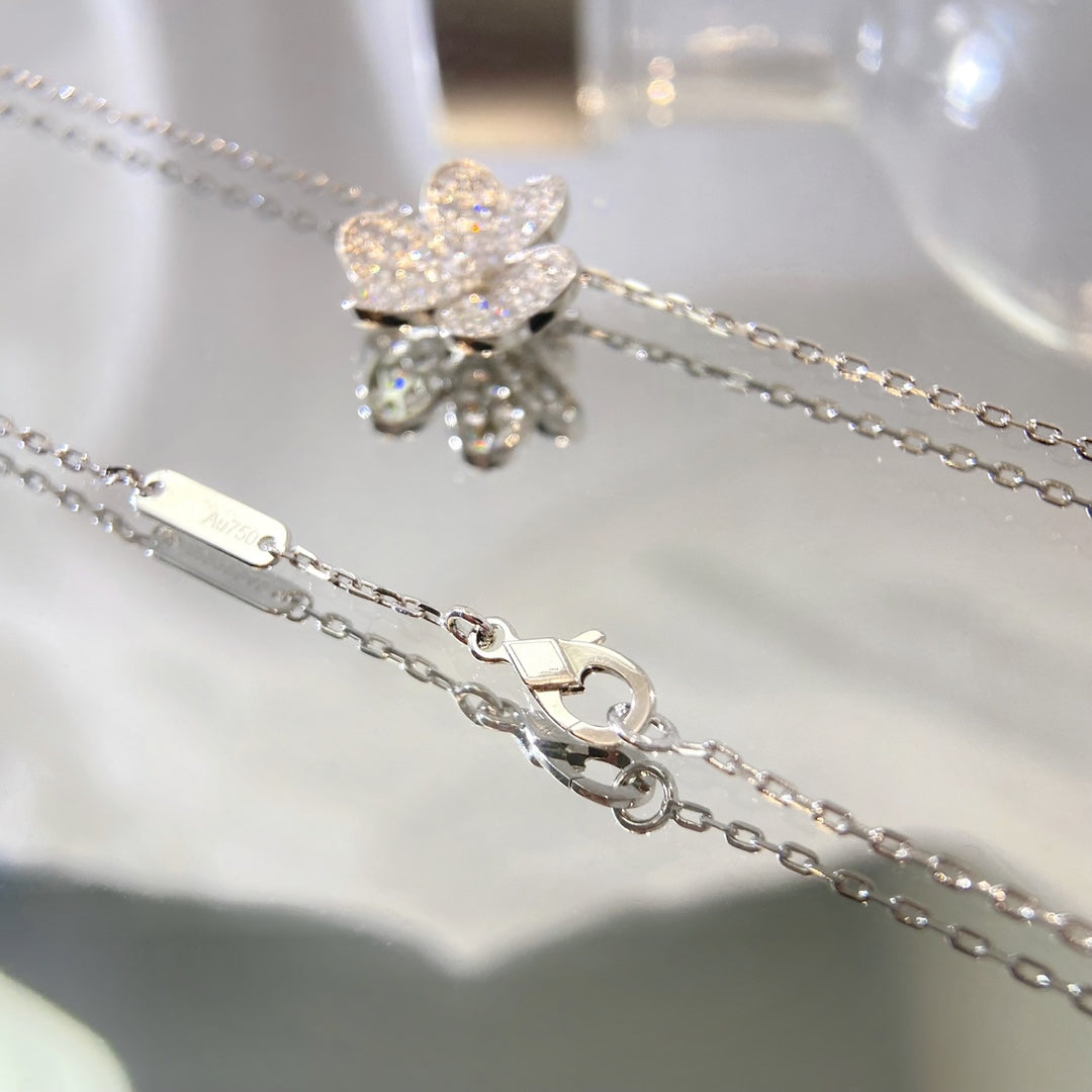 [Bloom]FLOWER DIAMOND NECKLACE