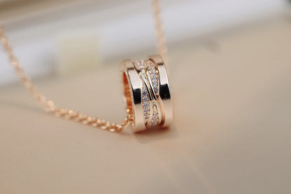 [Bloom]ZERO 1 PINK GOLD DIAMOND NECKLACE