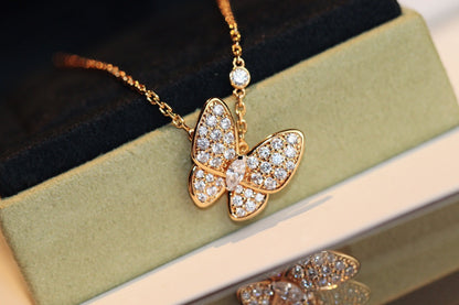 [Bloom]BUTTERFLY DIAMOND NECKLACE