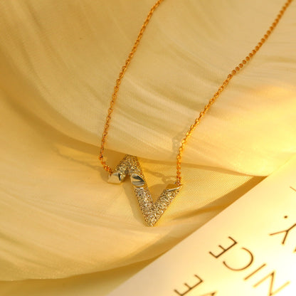 [Bloom]VOLT SILVER DIAMOND PEDANT NECKLACE