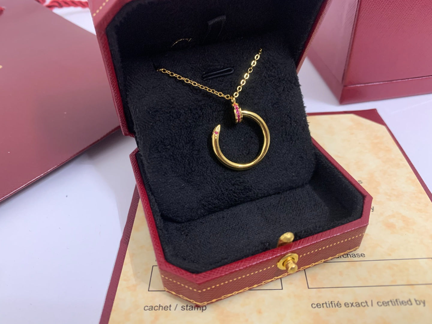 [Bloom]JUSTE PINK DIAMOND NECKLACE