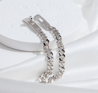 [Bloom]KELLY CHAIN SILVER DIAMOND BRACELET