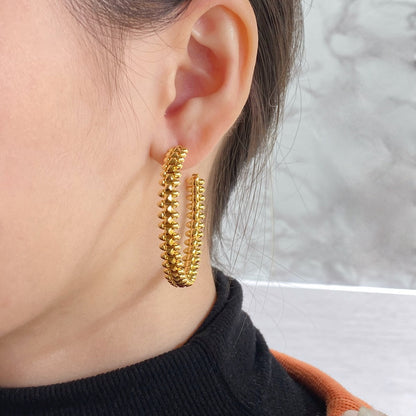 [Bloom]CLASH LARGE HOOP EARRINGS