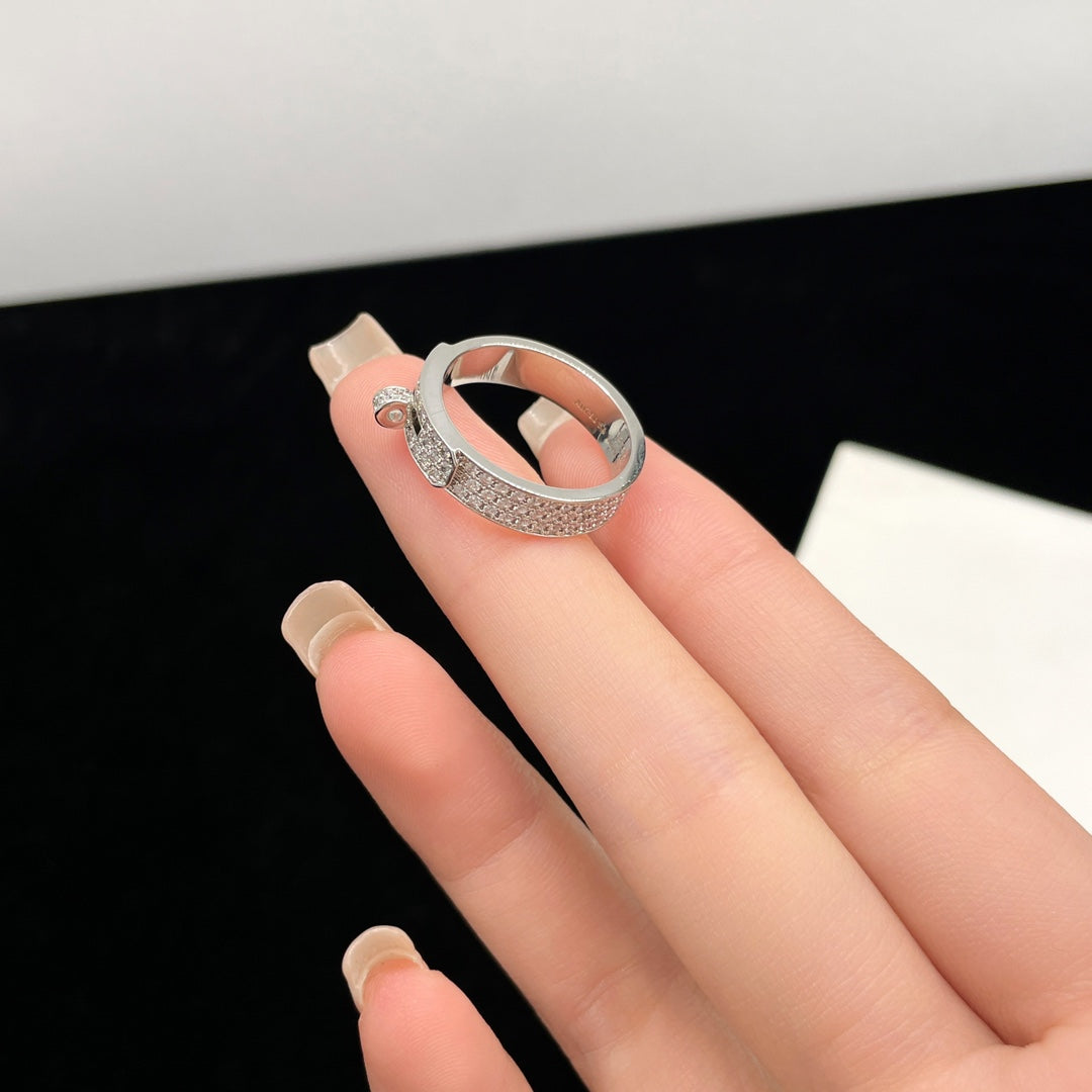 [Bloom]KELLY SILVER DIAMOND RING