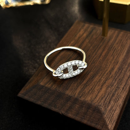 [Bloom]RONDE SMALL SILVER DIAMOND RING