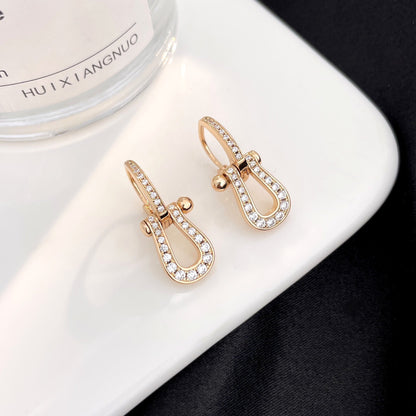 [Bloom]FORCE 10 FULL DIAMOND DROP EARRINGS MEDIUM MODEL