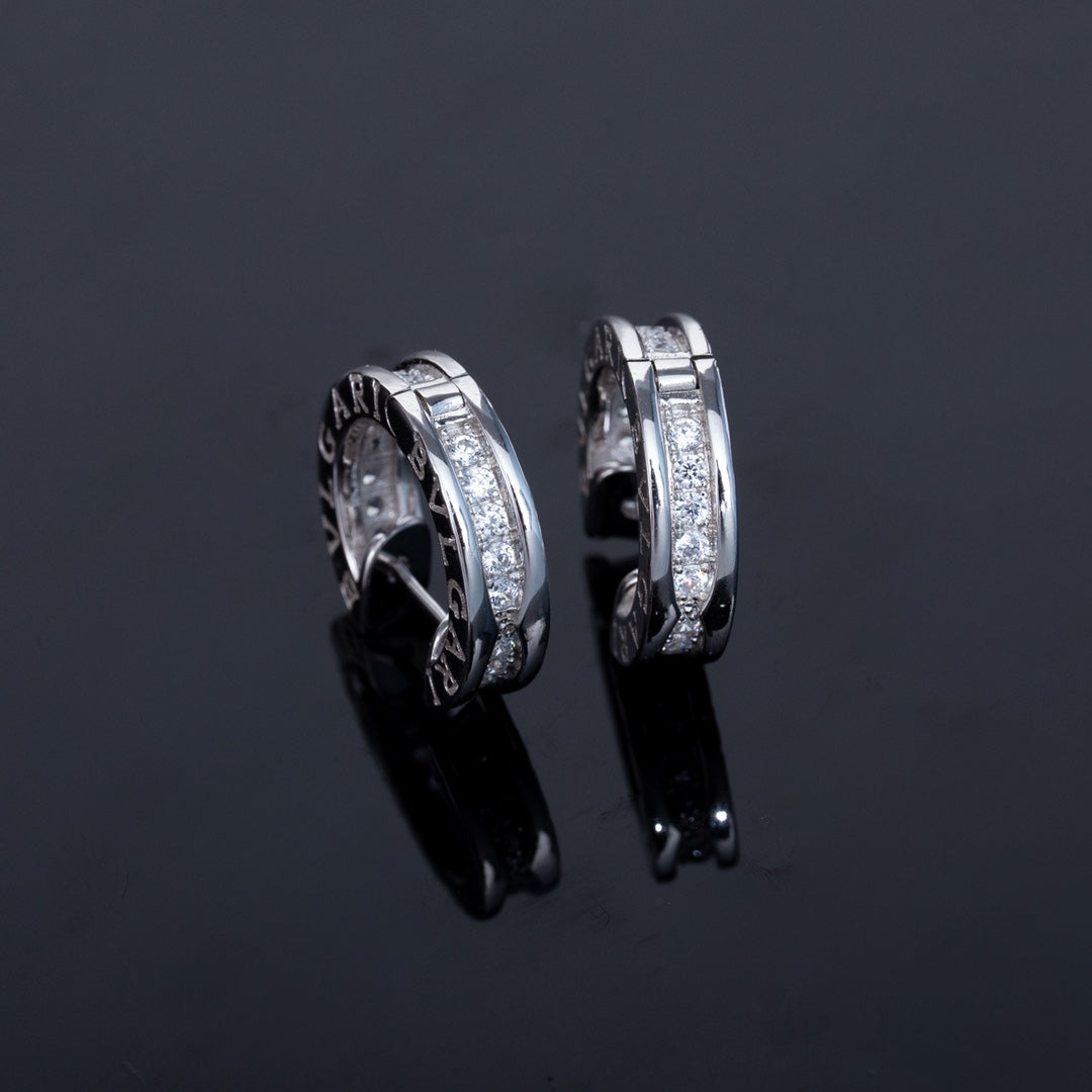 [Bloom]ZERO 1 MINI SILVER DIAMOND EARRINGS