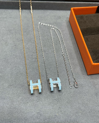 [Bloom]POP H SKY BLUE NECKLACE