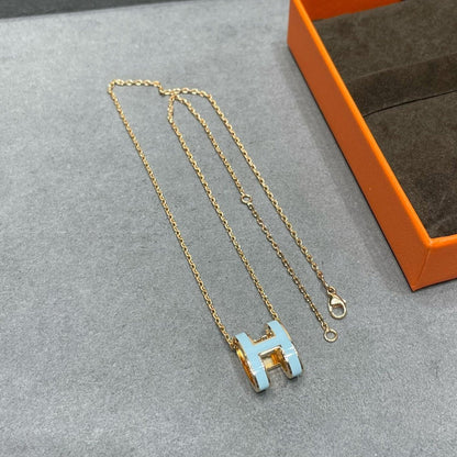 [Bloom]POP H SKY BLUE NECKLACE