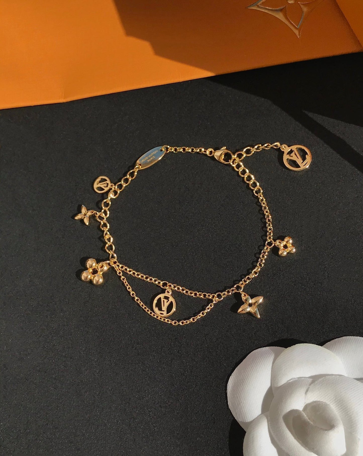 [Bloom]BLOOMING PINK GOLD MOP BRACELET