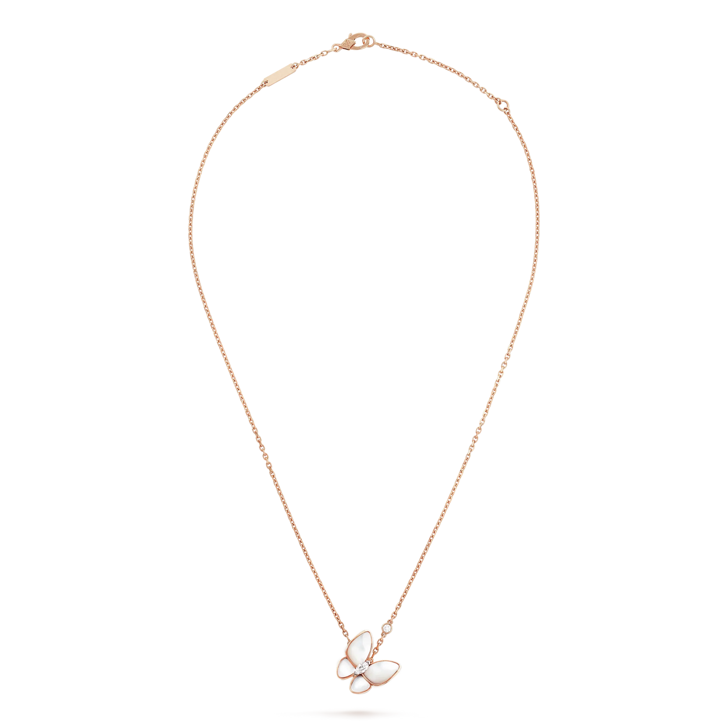 [Bloom]BUTTERFLY MOP DIAMOND NECKLACE