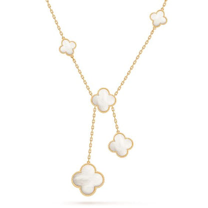 [Bloom]CLOVER MOTHER OF PEARL NECKLACE 6 MOTIF