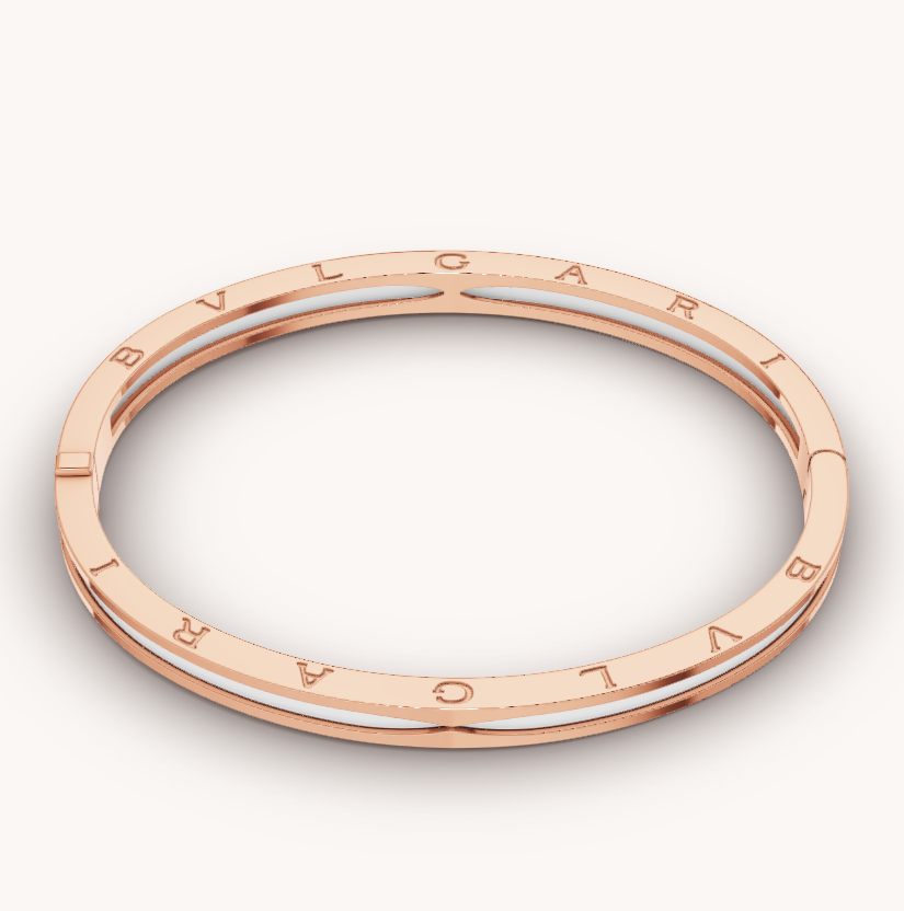 [Bloom]ZERO 1 PINK GOLD WITH WHITE CERAMIC BRACELET