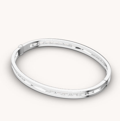 [Bloom]ZERO 1 SPIRAL LOGO SILVER BRACELET