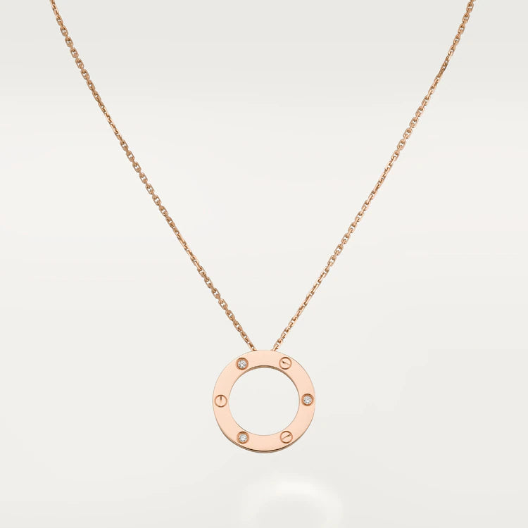 [Bloom]LOVE NECKLACE 16MM 3 DIAMONDS