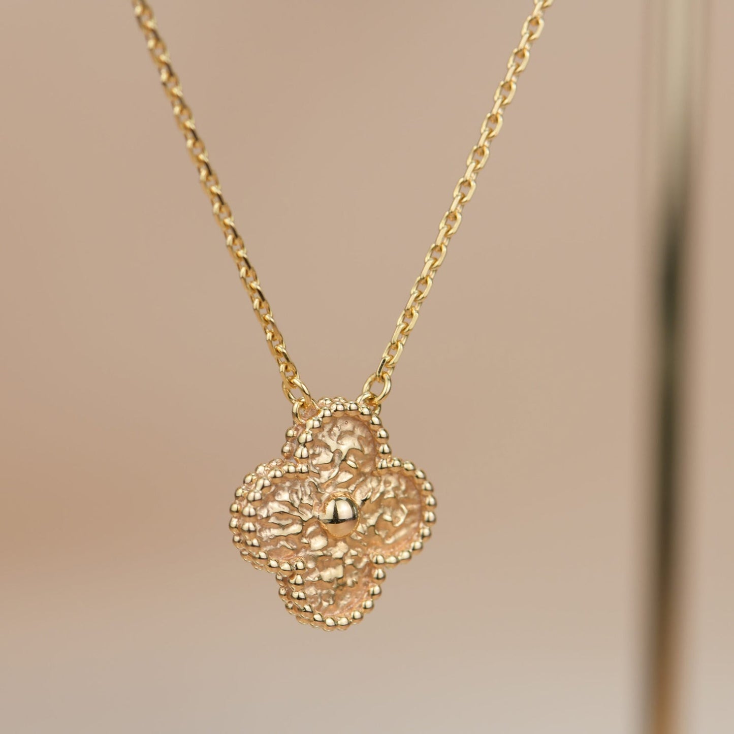 [Bloom]CLOVER 15MM  BRONZING NECKLACE