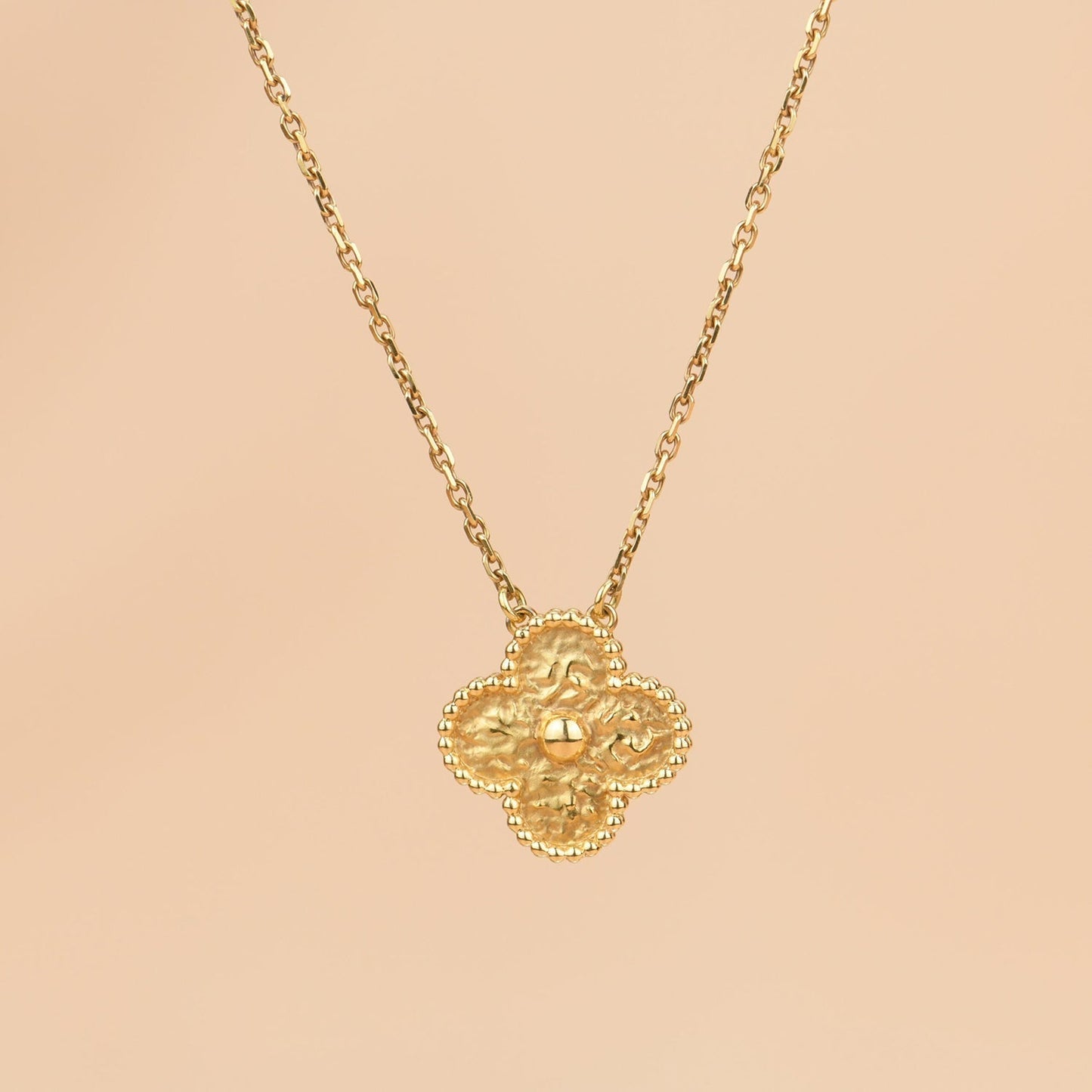 [Bloom]CLOVER 15MM  BRONZING NECKLACE