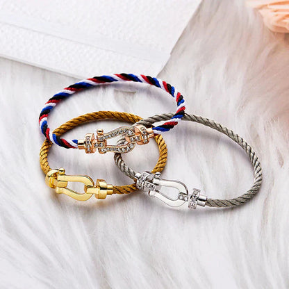 [Bloom]FORCE LARGE HORSESHOE NO DIAMOND BRACELET GOLD