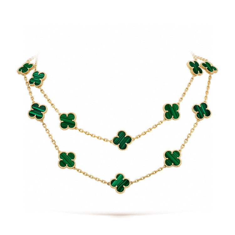 [Bloom]CLOVER 20 MOTIFS MALACHITE GOLD