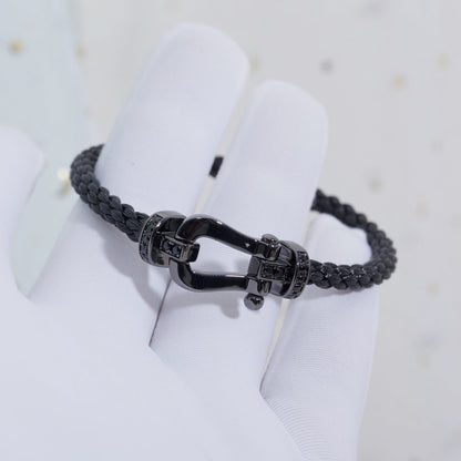 [Bloom]FORCE LARGE SERIES HORSESHOE BLACK SAMURAI BRACELET