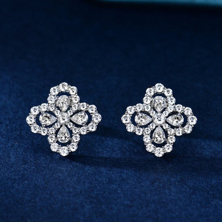 [Bloom]LOOP EARRINGS FULL MOTIF DIAMOND 16MM