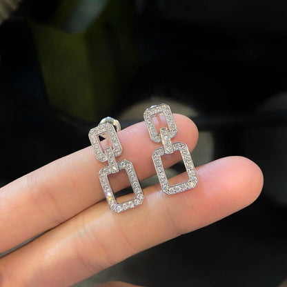 [Bloom]LINKS MEDIUM EARRINGS DIAMOND