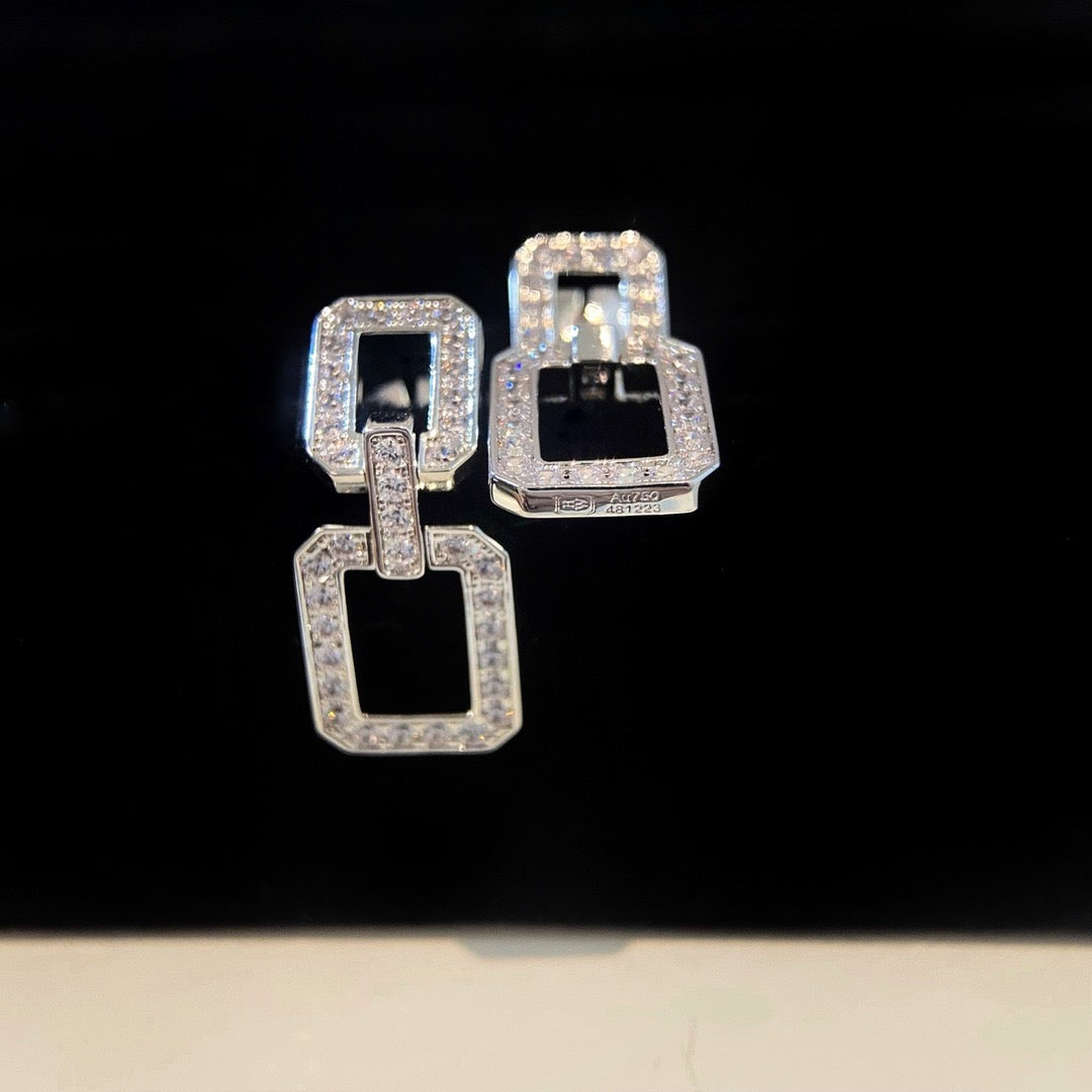 [Bloom]LINKS MEDIUM EARRINGS DIAMOND