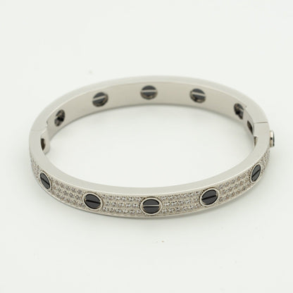 [Bloom]LOVE BRACELET 6.1MM DIAMOND-PAVED CERAMIC