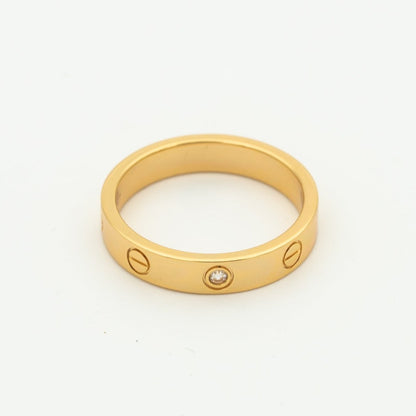 [Bloom]LOVE RING 4MM 1 DIAMOND PINK GOLD