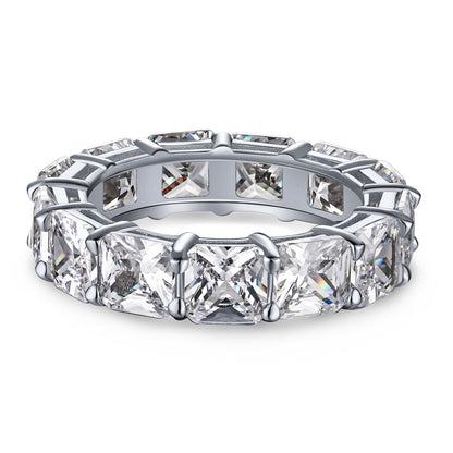 [Bloom]Elegant Princess Cut Tennis Ring