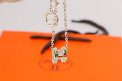 [Bloom]HM NECKLACE H LETTER OVAL SERIES