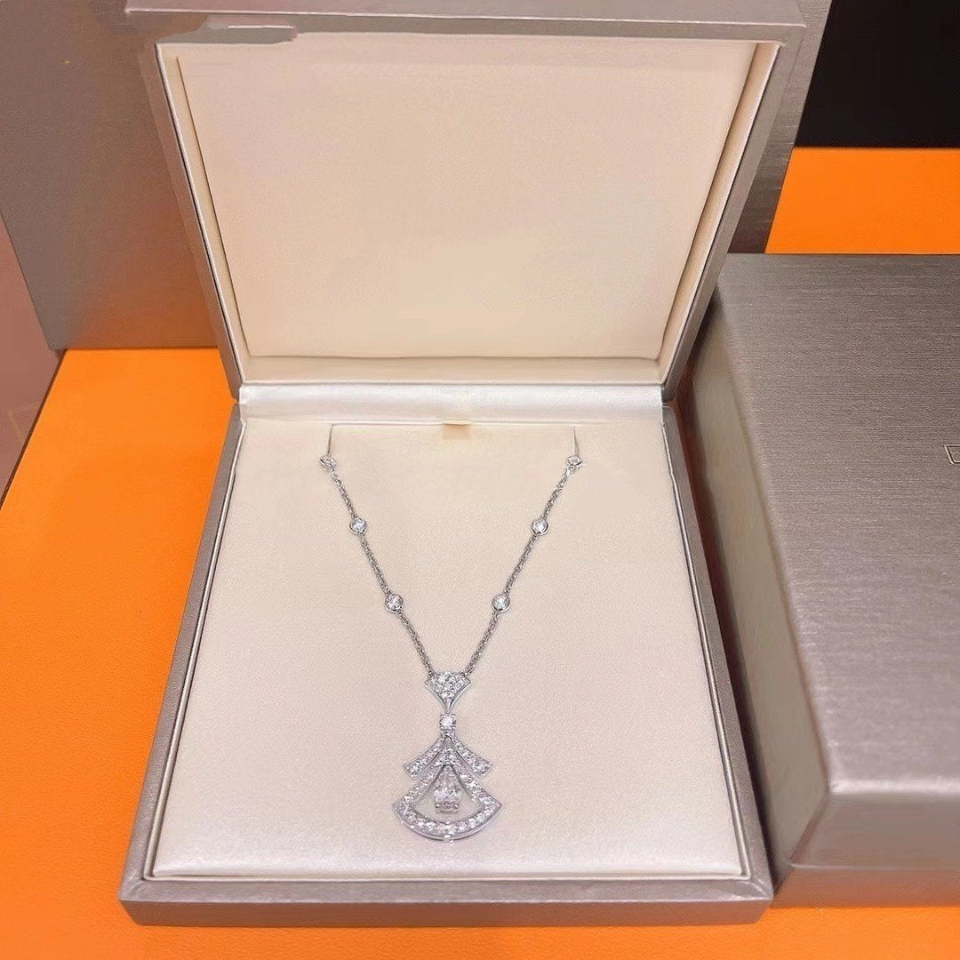 [Bloom]DREAM NECKLACE WHITE DIAMOND SILVER