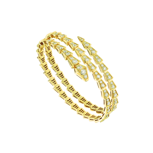 [Bloom]SERPENTI BRACELET GOLD DIAMOND DOUBLE ROW