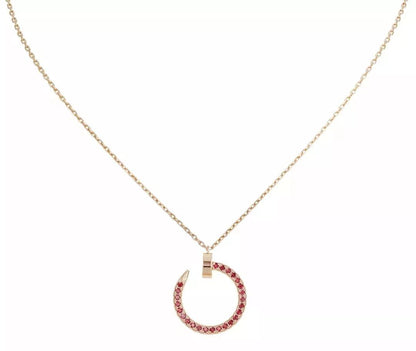 [Bloom]JUSTE NECKLACE GOLD RED DIAMONDS