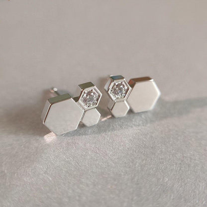 [Bloom]BEE LOVE SILVER DIAMOND EARRINGS