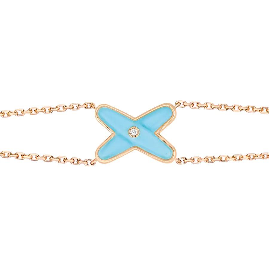 [Bloom]JEUX BRACELET TURQUOISE PINK GOLD 1 DIAMOND