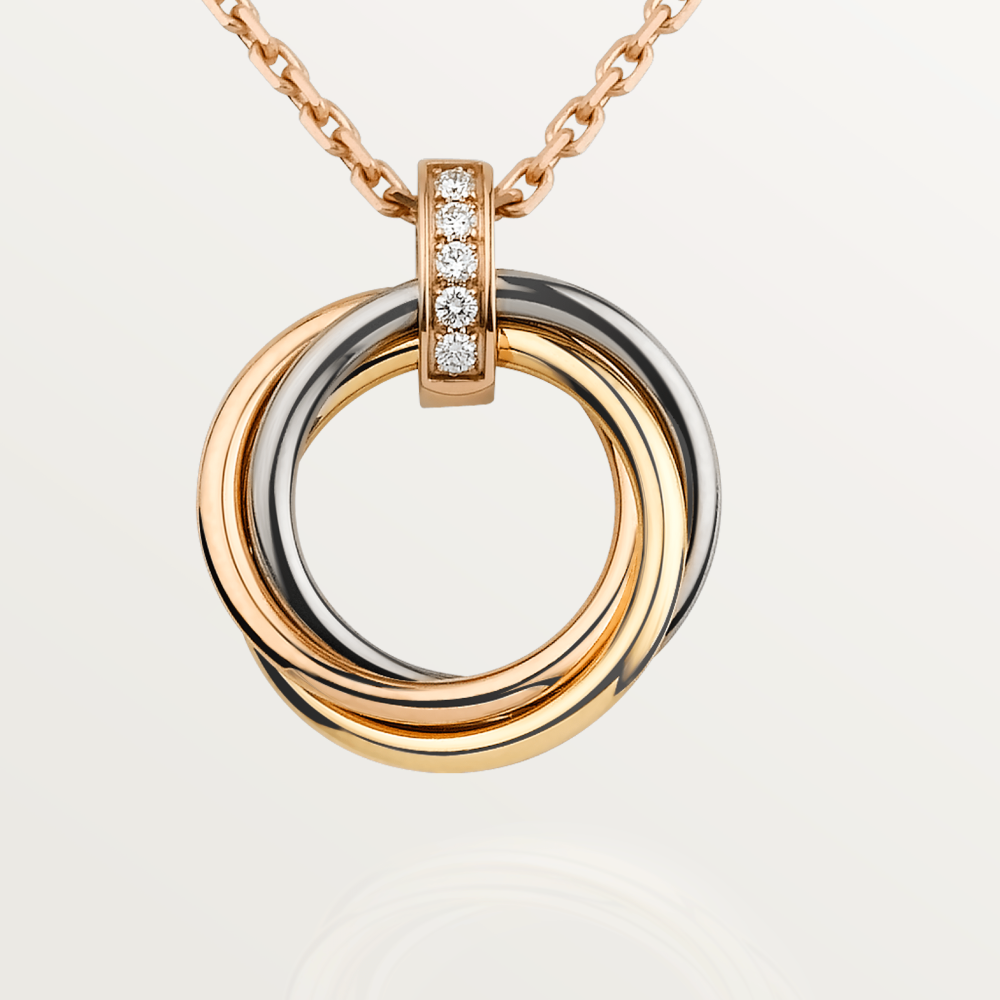 [Bloom]TRINITY NECKLACE GOLD  DIAMONDS